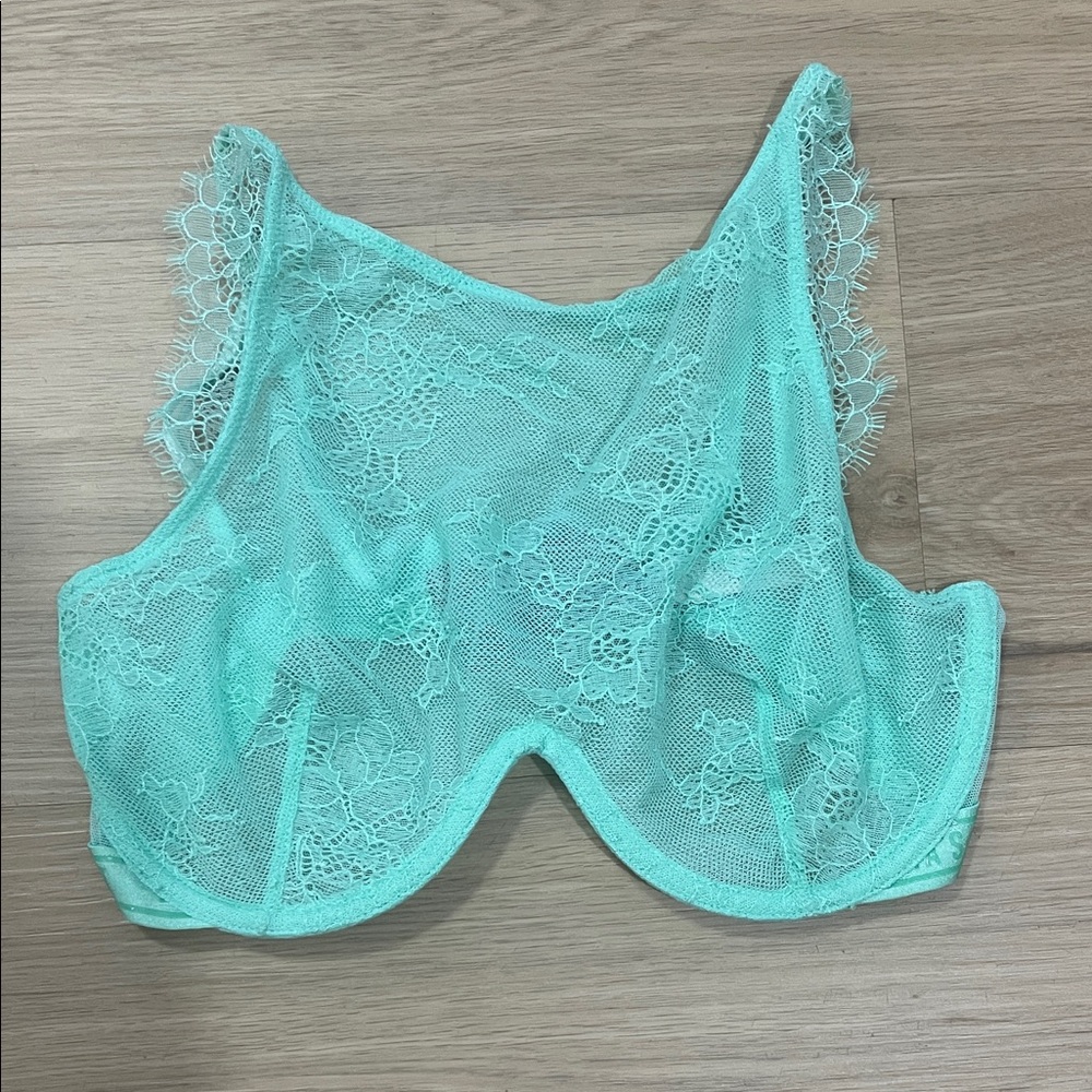 Victoria's Secret Aqua Lace Bralette